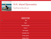 Tablet Screenshot of hiltonheadislandgymnastics.com